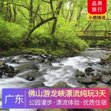 佛山游龙峡漂流纯玩3天<深圳出发>肇庆市区酒店，探秘岭南第一奇观—七星岩、漫步水上森林